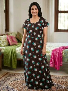 Comfortable Printed Nightgown