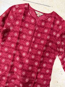 (XS) Maroon Kurta Set