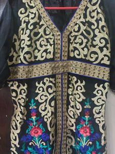 Black Embroidered Kurta