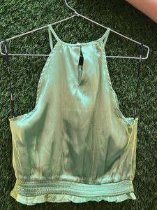 Green Halter bust size 33-34 medium