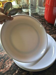 Set Of Five Plastic Plates