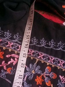 black kurta set