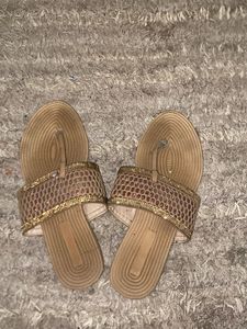 Stylish Embellished Thong Sandals