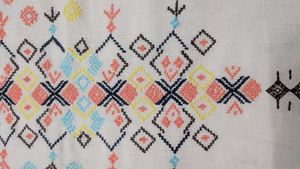 White Kurta with Colorful Embroidery