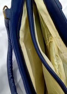 Elegant Navy Blue Handbag