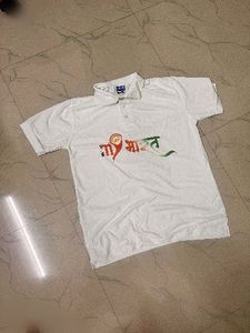 Free Cap!! White Polo T-Shirt with