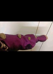 Elegant Purple Kurta Set with Palazzo