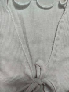 Chic White Cropped Cardigan