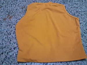 Mustard Sleeveless Top