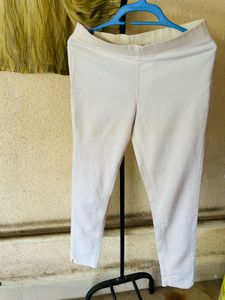 White Slim Fit Pants