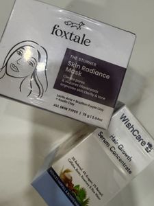 Foxtale Skin Radiance Mask & Wishcare Serum