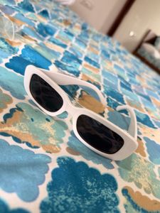 White Rectangular Sunglasses