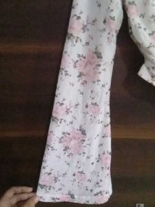 Floral Print Square Neck Top