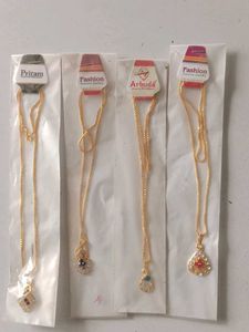 Set of 4 Gold-Plated Necklaces