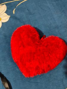 Red Heart Plush Cushion