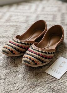 Embroidered Juttis - Women's Footwear