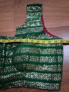 Green Sequin Blouse