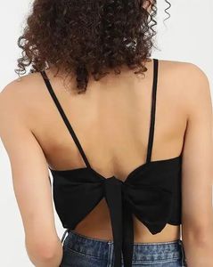 VIRGIO Boho Embroidered Strappy Crop Top