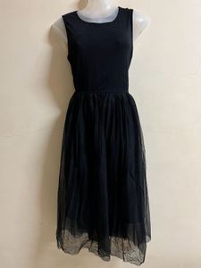 Black Designer Net One Piece