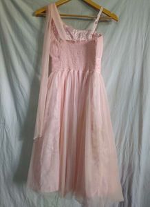 Elegant Pink Tulle Flower Girl Dress