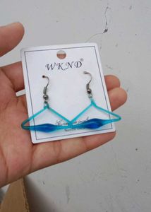 WKND Blue Hanger Earrings