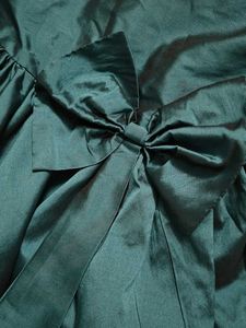 Beautiful Teal Gown with Bow Detail