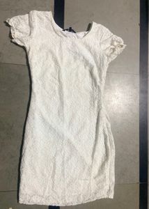 Chic White Lace Dress