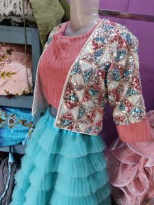 Lehenga Choli With Koti