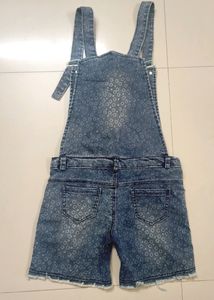 Denim Dungree For Girls