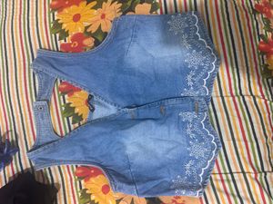 Denim Dungaree Dress