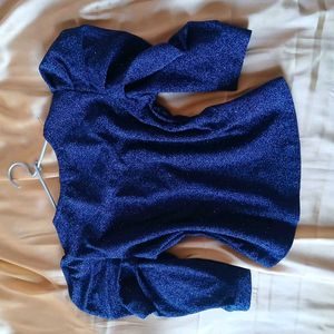 Sparkly Puff Sleeve Top