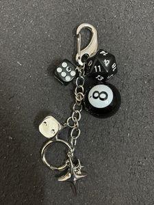 Dice and 8 Ball Keychain