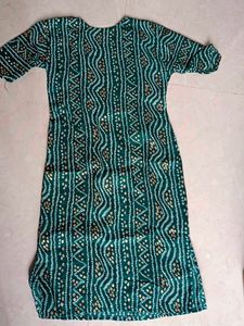 Elegant Green Printed Kurta