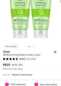 SIMPLE FACEWASH