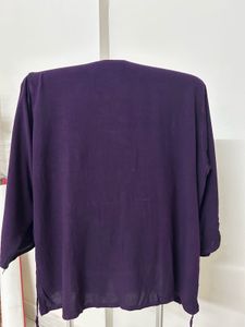 Embroidered Purple Kurta