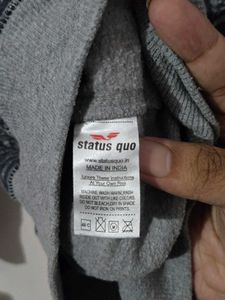 Status Quo Printed Crew Neck Sweatshirt
