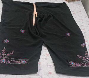 Elegant Black Embroidered Kurta Set
