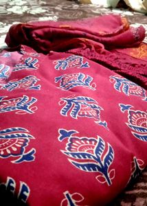Women viscose rayon kurta Pant Dupatta Set