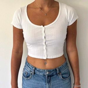 Ribbed 🤍 Button-Up Crop Top! 🪽