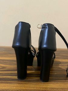 Black Platform Heels Strappy