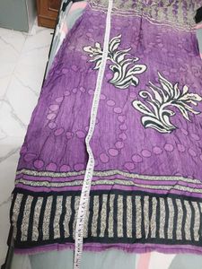 Purple Printed Kurti