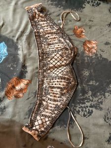 Elegant Beaded Bustier Top