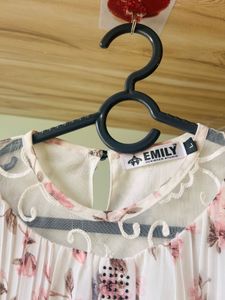 Floral Print Sheer Sleeve Top