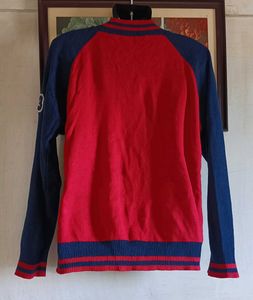 Varsity Style Zip-Up Jacket