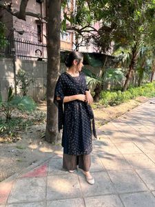 Elegant Black Kurta Set without dupatta
