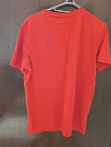 Orange"Stay Humble Hustle Hard" T-Shirt