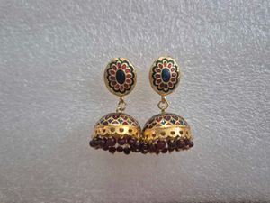 Meenakari Traditional Jhumka Earrings - Unused
