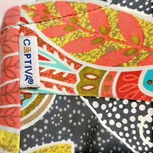 Vibrant Floral Print Bandeau Bikini Top