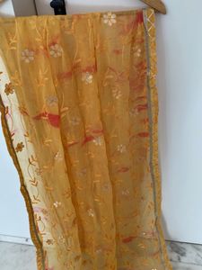 Elegant Yellow Embellished Kurta