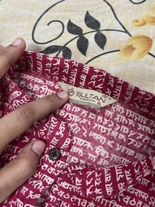 Men's Indian Print Kurta pure cotton